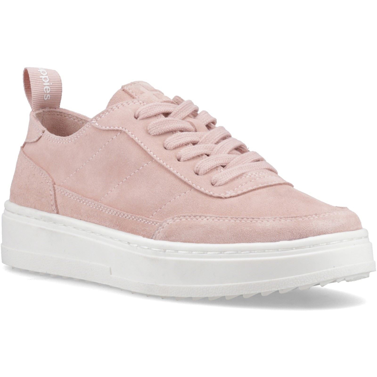 Hush Puppies Nesta Leder Damen Pink Sneakers