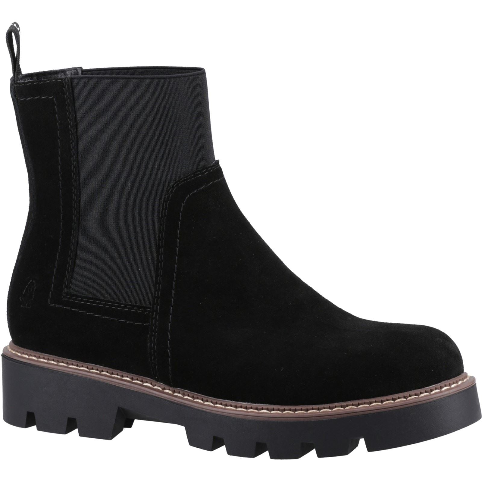 Hush Puppies Adeline Wildlederschwarze Damenstiefel
