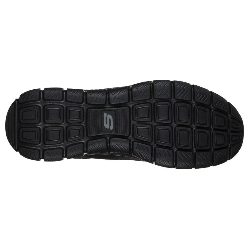 Skechers Track Knockhill Schwarze Farbe Ledersneaker Für Herren