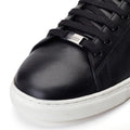 Base London Tucker Schwarze Farbe Ledersneaker Für Herren