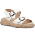 Hush Puppies Alison Damen Sandalen Aus Cremefarbenem Leder