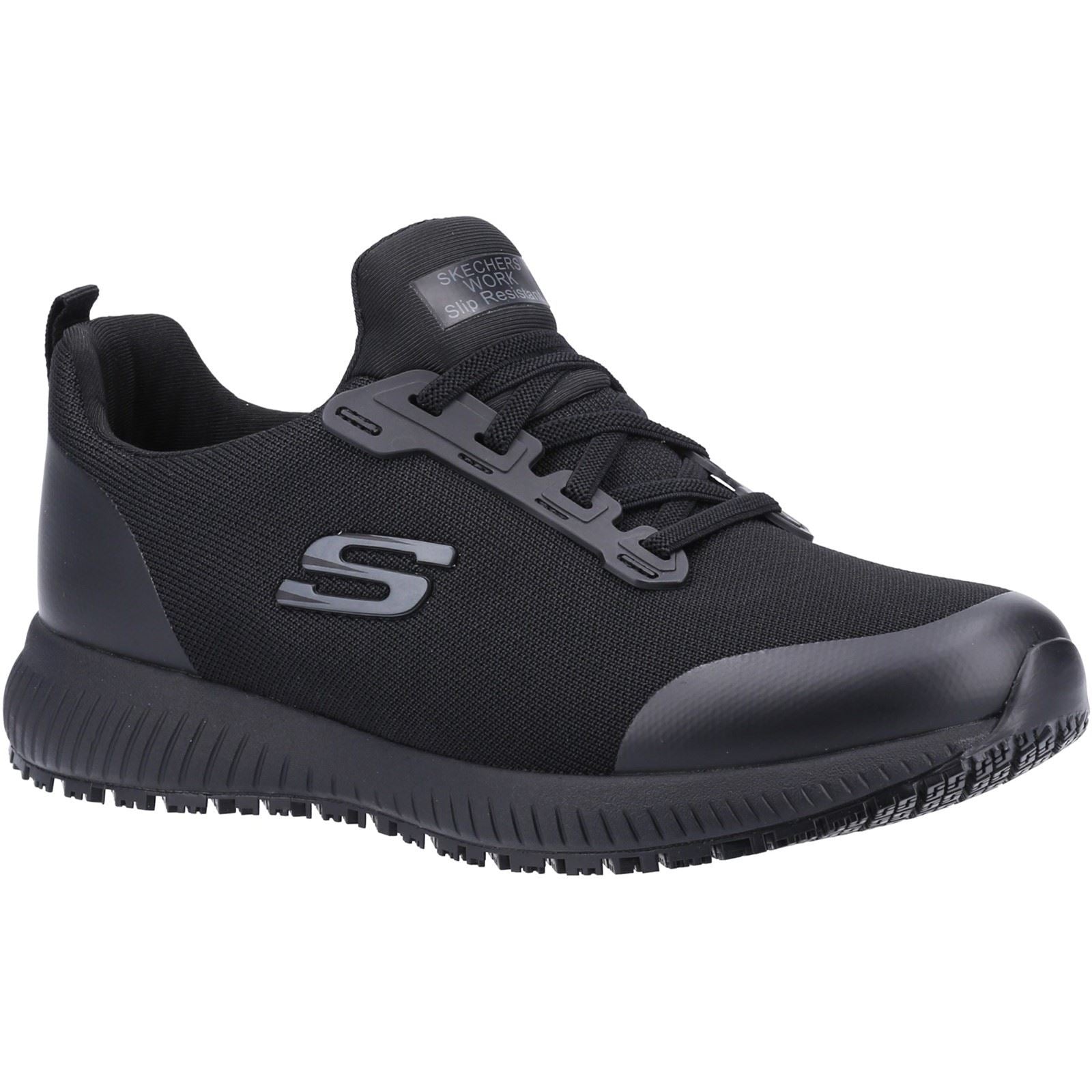 Skechers Workwear Squad Sr Wide Textil Damen Schwarze Sicherheits Sneakers