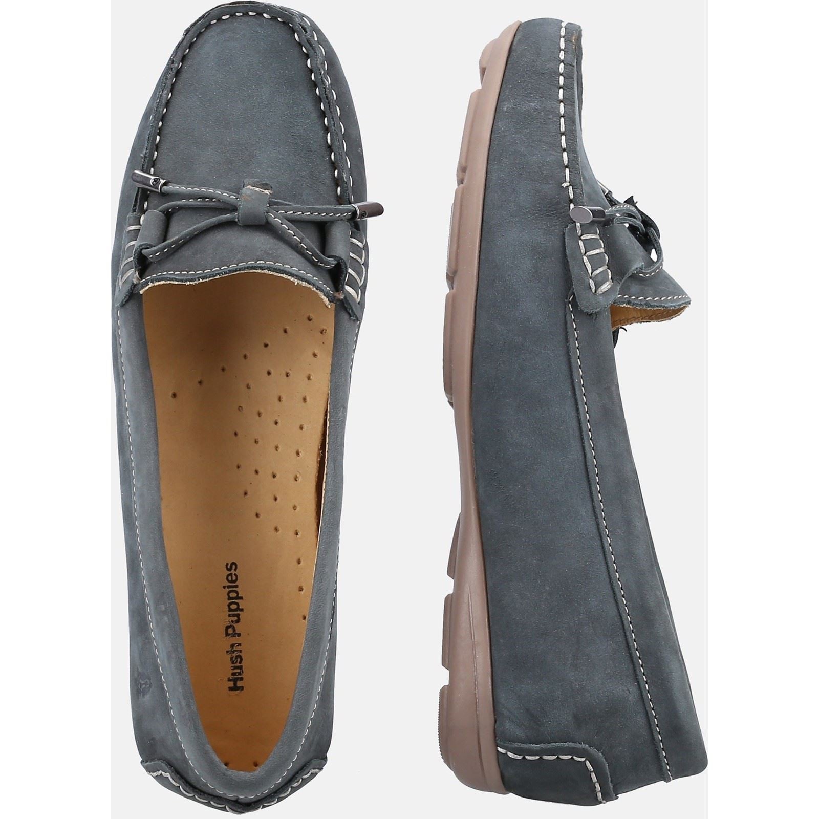 Hush Puppies Maggie Leder Damen Pfau Loafers