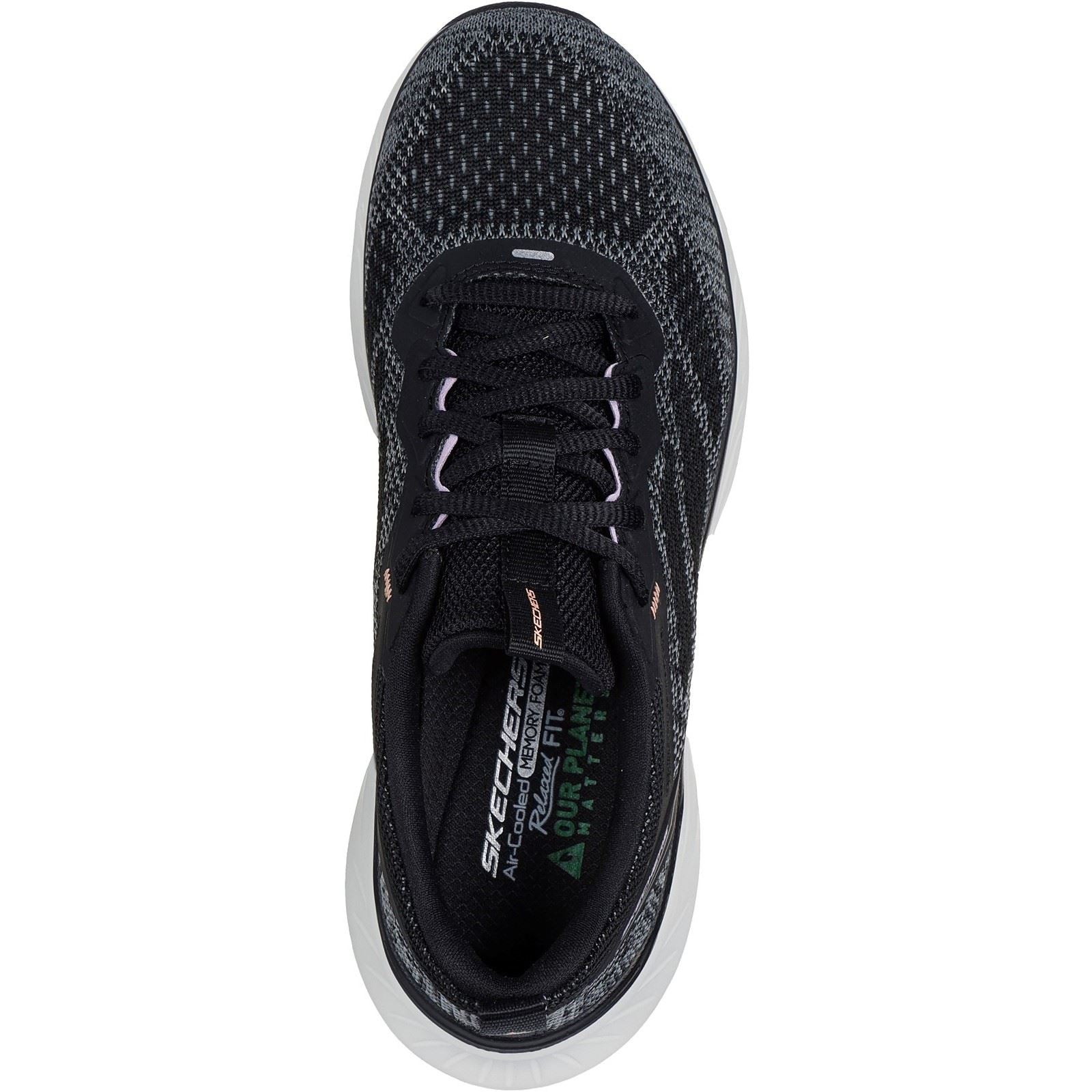 Skechers Edgeride Power Flow Textile Damenschuhe Schwarz/Lavendel