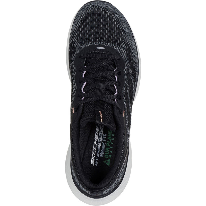Skechers Edgeride Power Flow Textile Damenschuhe Schwarz/Lavendel