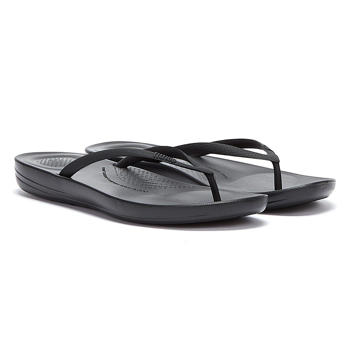 Fitflop IQushion Ergonomic Damen Schwarz Flip Flops
