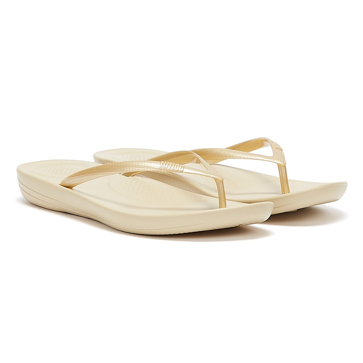 Fitflop IQushion Ergonomic Damen Gold Flip Flops