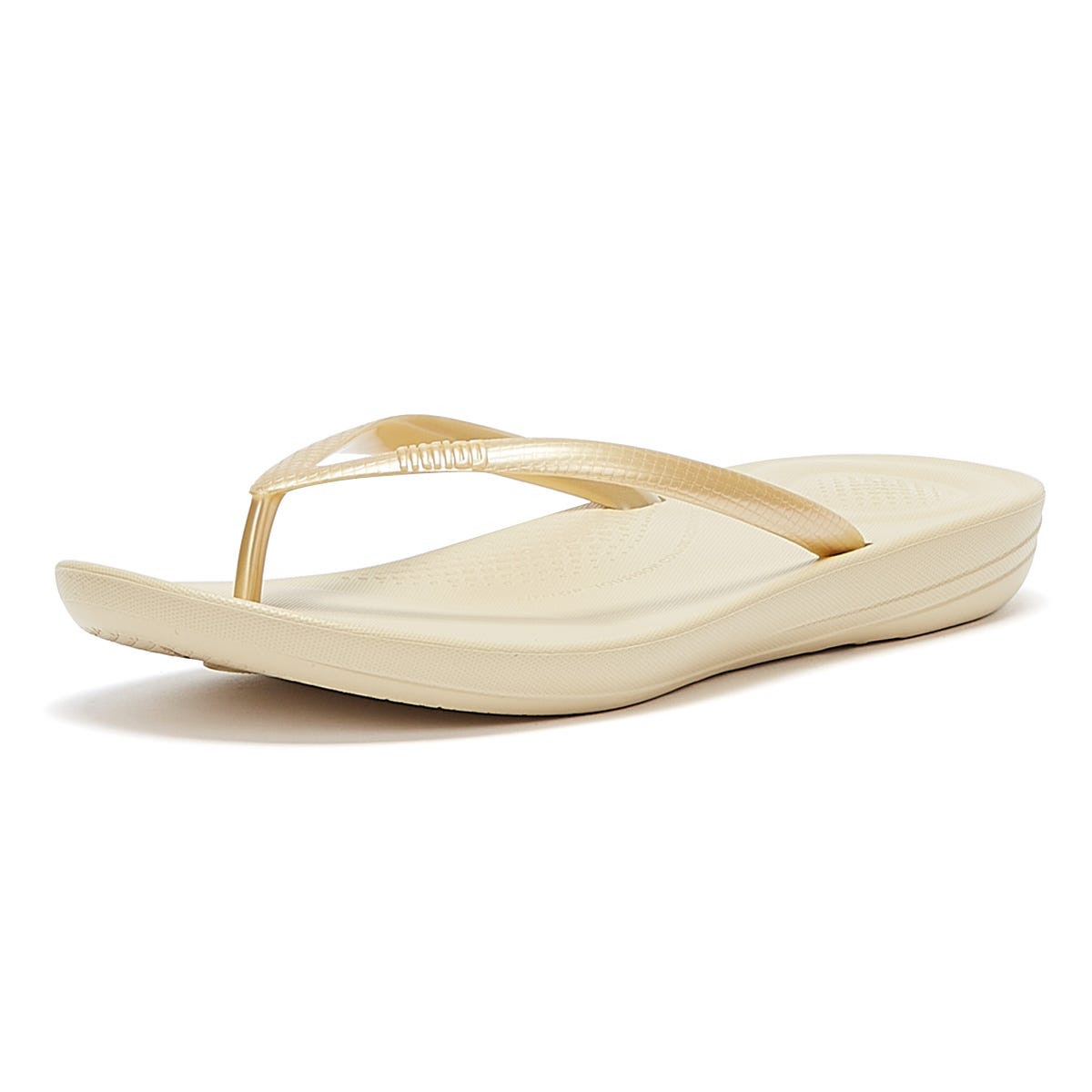 Fitflop IQushion Ergonomic Damen Gold Flip Flops