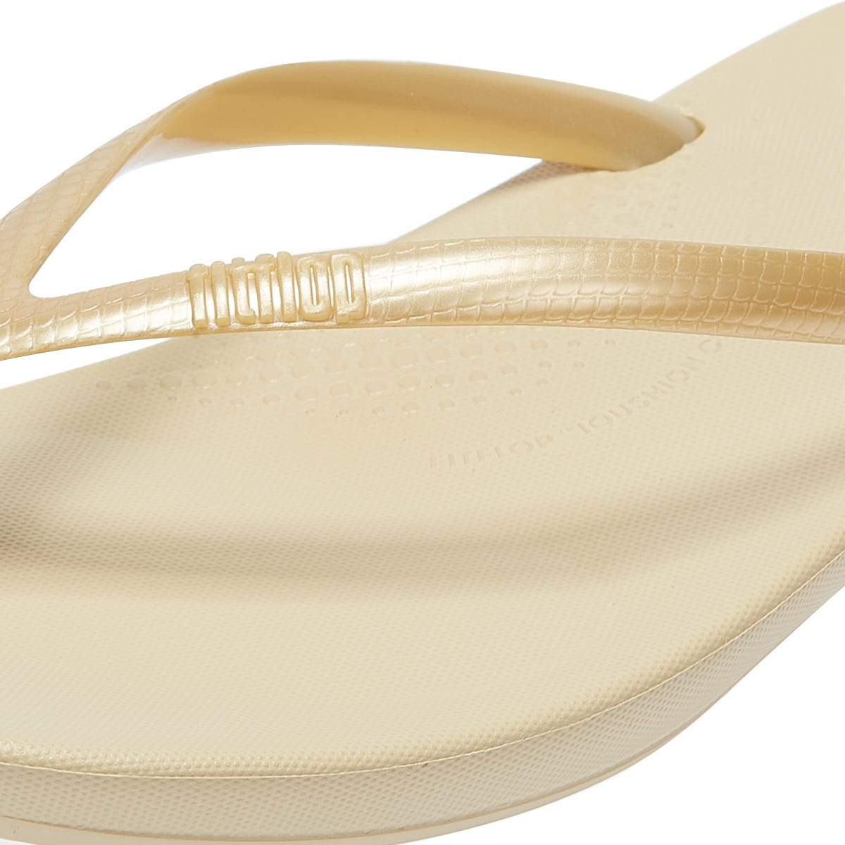 Fitflop IQushion Ergonomic Damen Gold Flip Flops