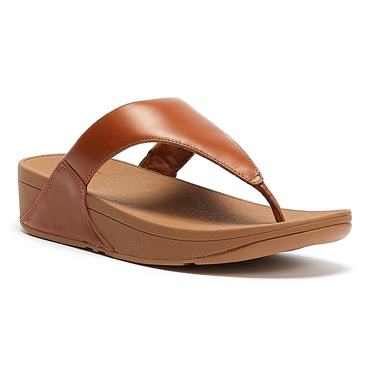 FitFlop Lulu Leder Damen Tan Sandalen