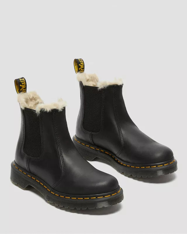 Dr. Martens Womens Schwarz Braun Wyoming Leonore Stiefel