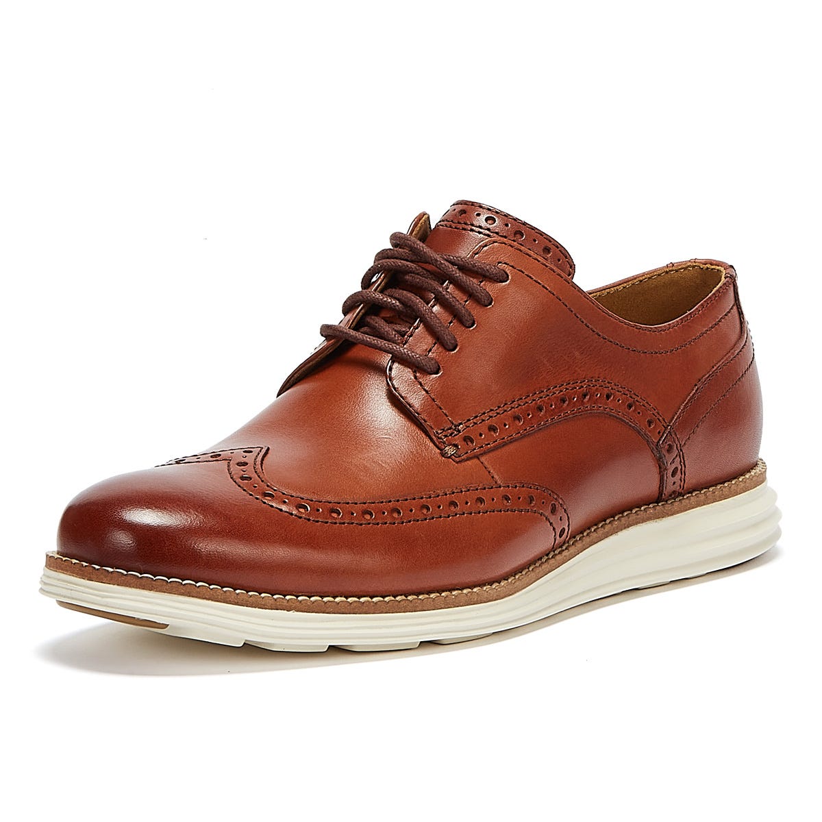Cole Haan ØriginalGrand Shortwing Oxford Herren Braun / Weiß Brogues