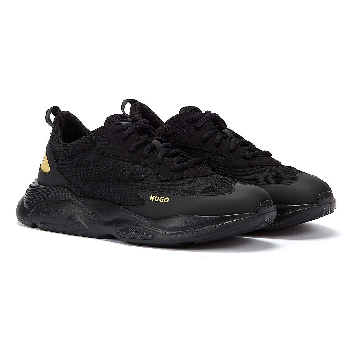 Hugo Leon Runn Mens Black Trainers