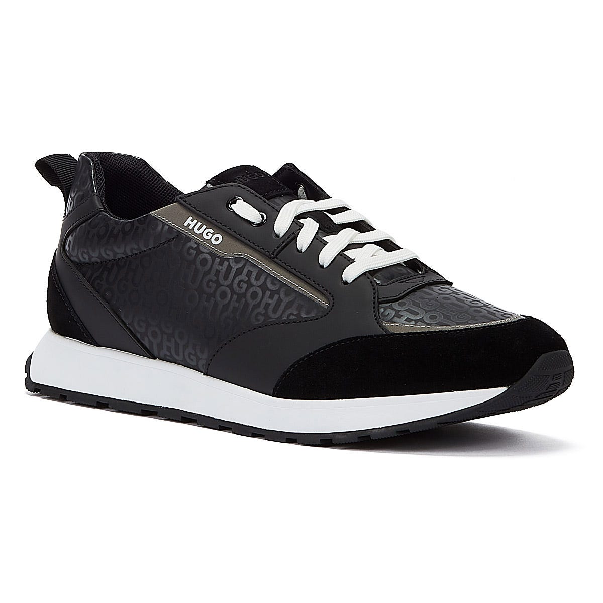 Hugo Icelin Runn Womens Print Schwarz Turnschuhe