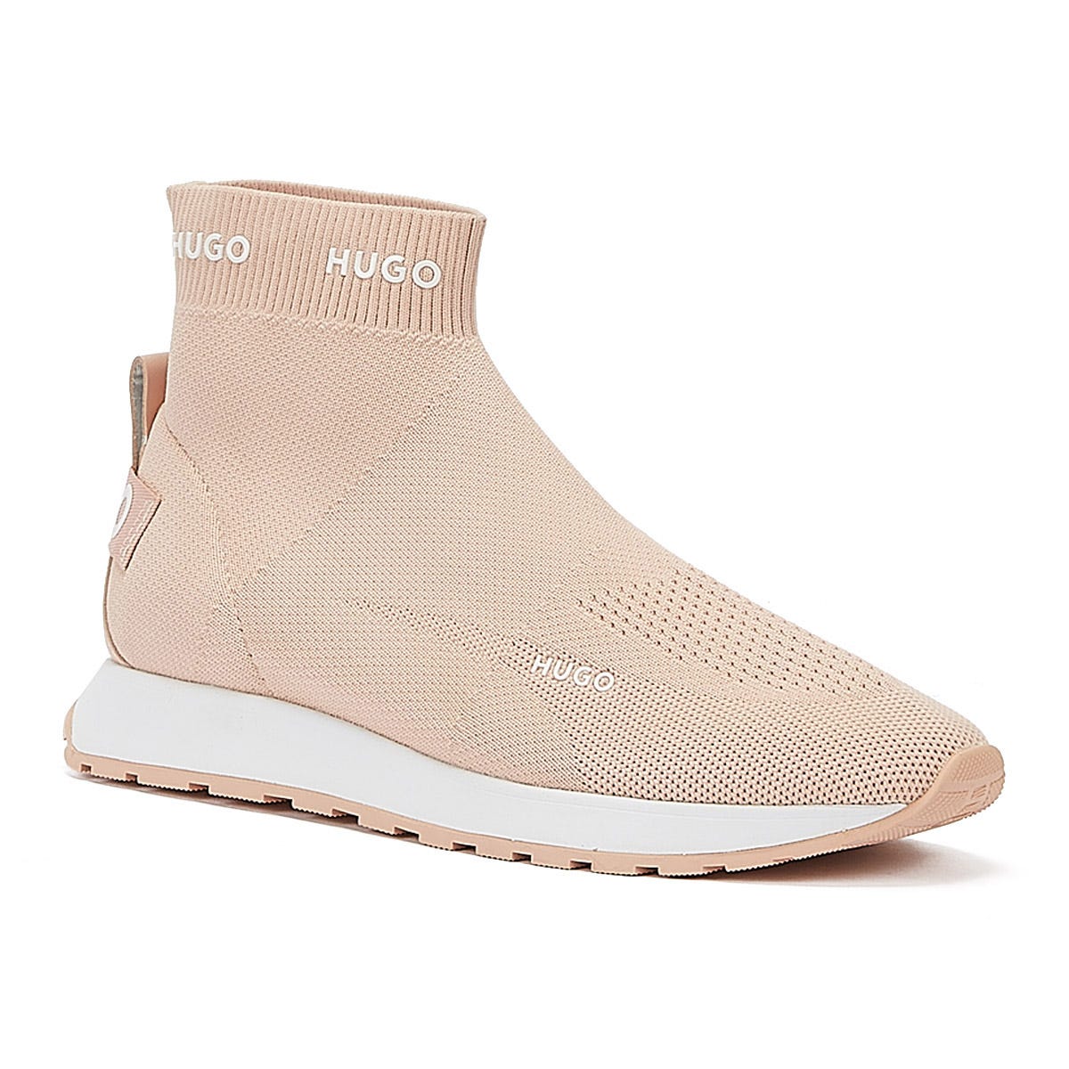 Hugo Icelin Hi Top Womens Light Beige Trainers