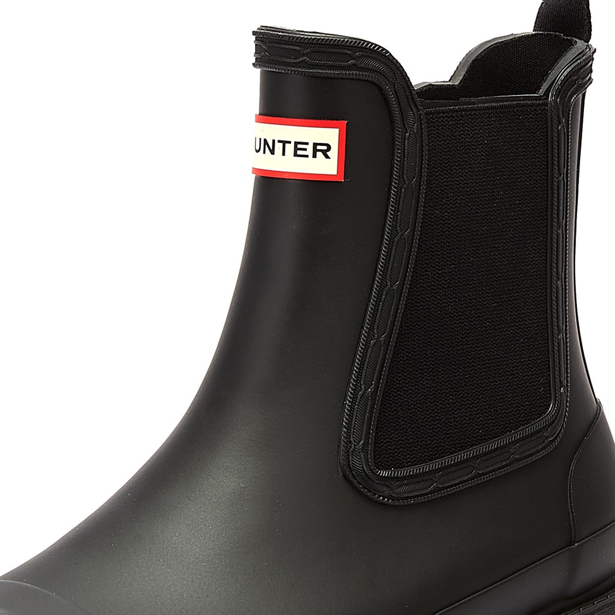 Hunter Commando Chelsea Damen Schwarze Stiefel