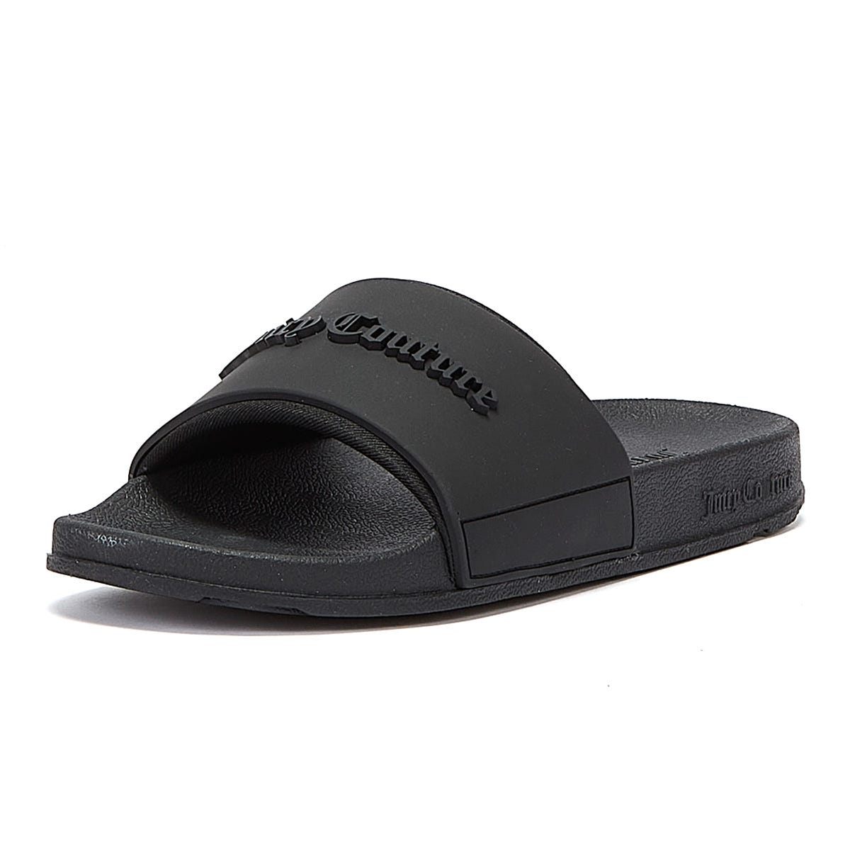 Juicy Couture Breanna Geprägte Womens Black Slides