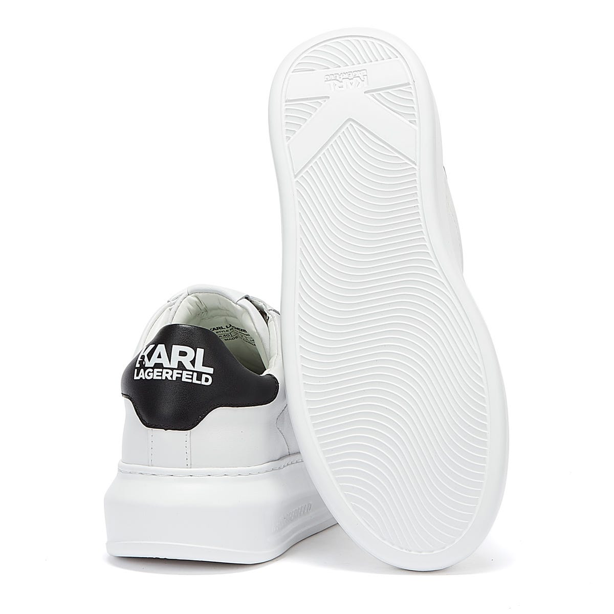 Karl Lagerfeld Ikonic Kapri Lo Lace Womens Weiß Turnschuhe