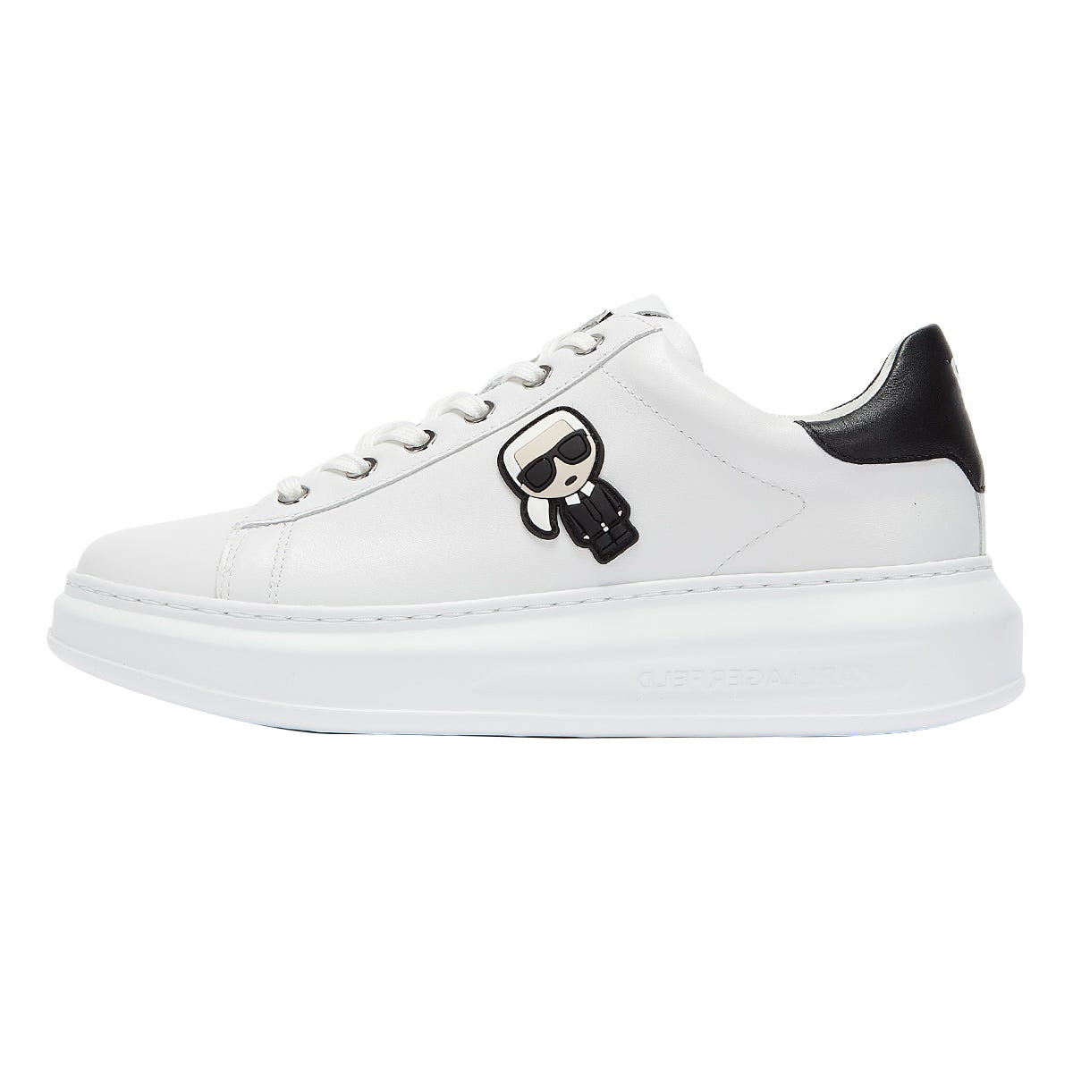 Karl Lagerfeld Ikonic Kapri Lo Lace Womens Weiß Turnschuhe