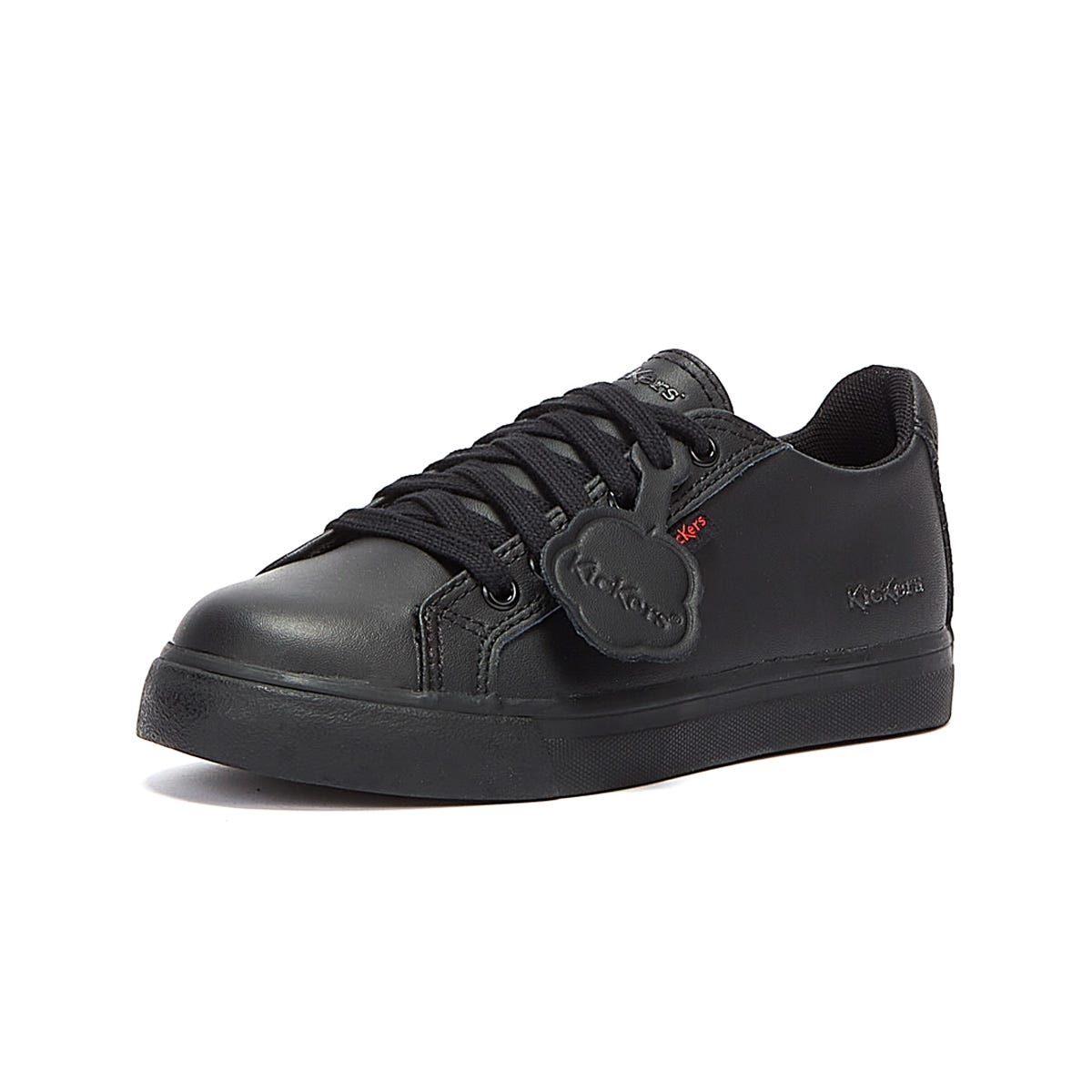 Kickers Tovni Lacer Leder Junior Schwarz Turnschuhe