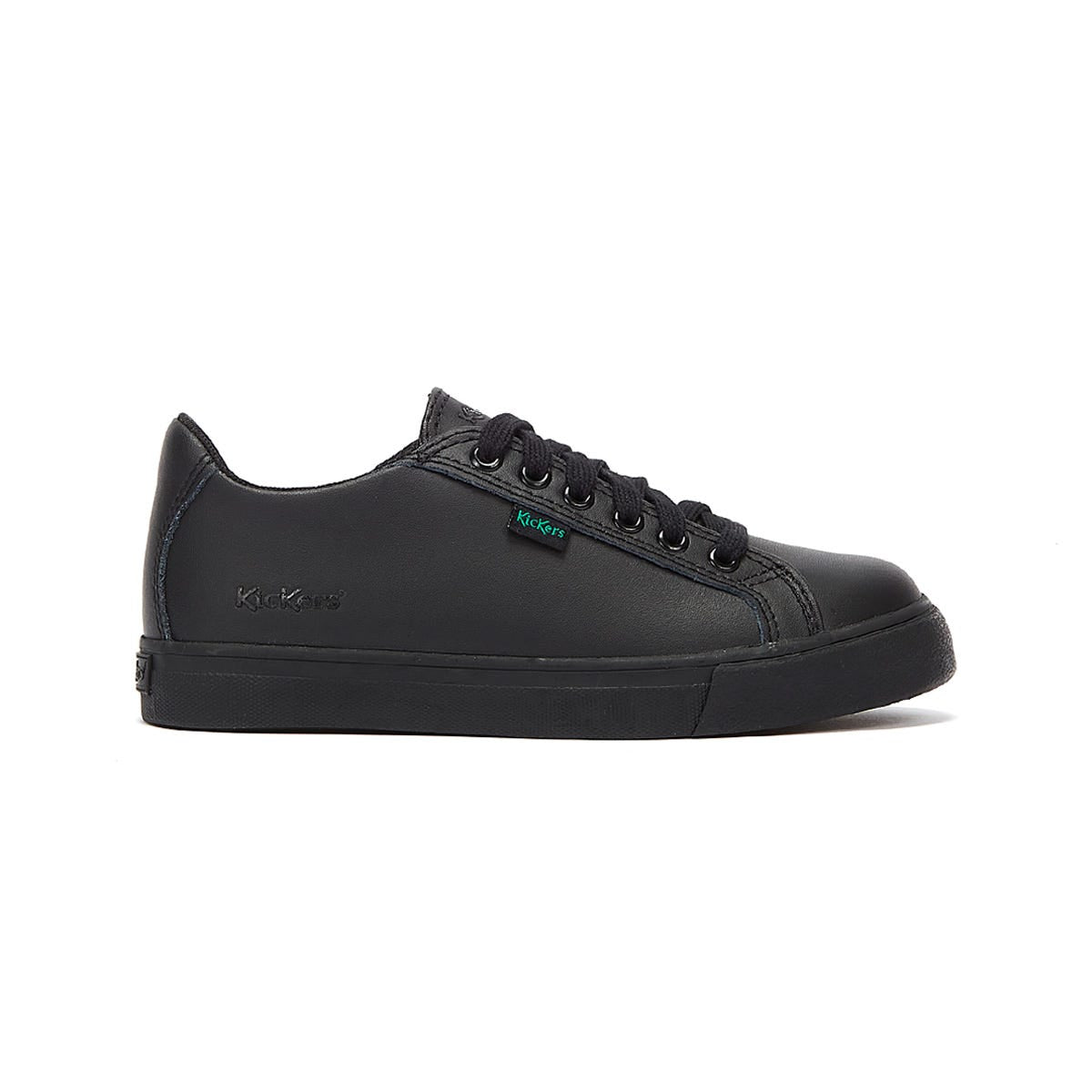 Kickers Tovni Lacer Leder Junior Schwarz Turnschuhe