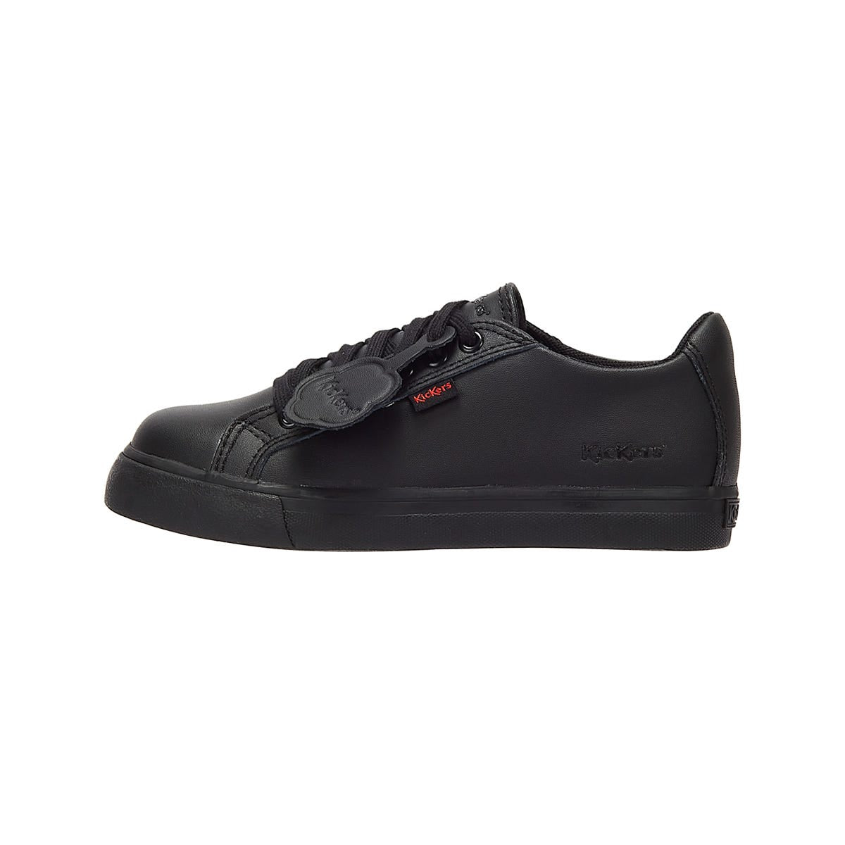 Kickers Tovni Lacer Leder Junior Schwarz Turnschuhe