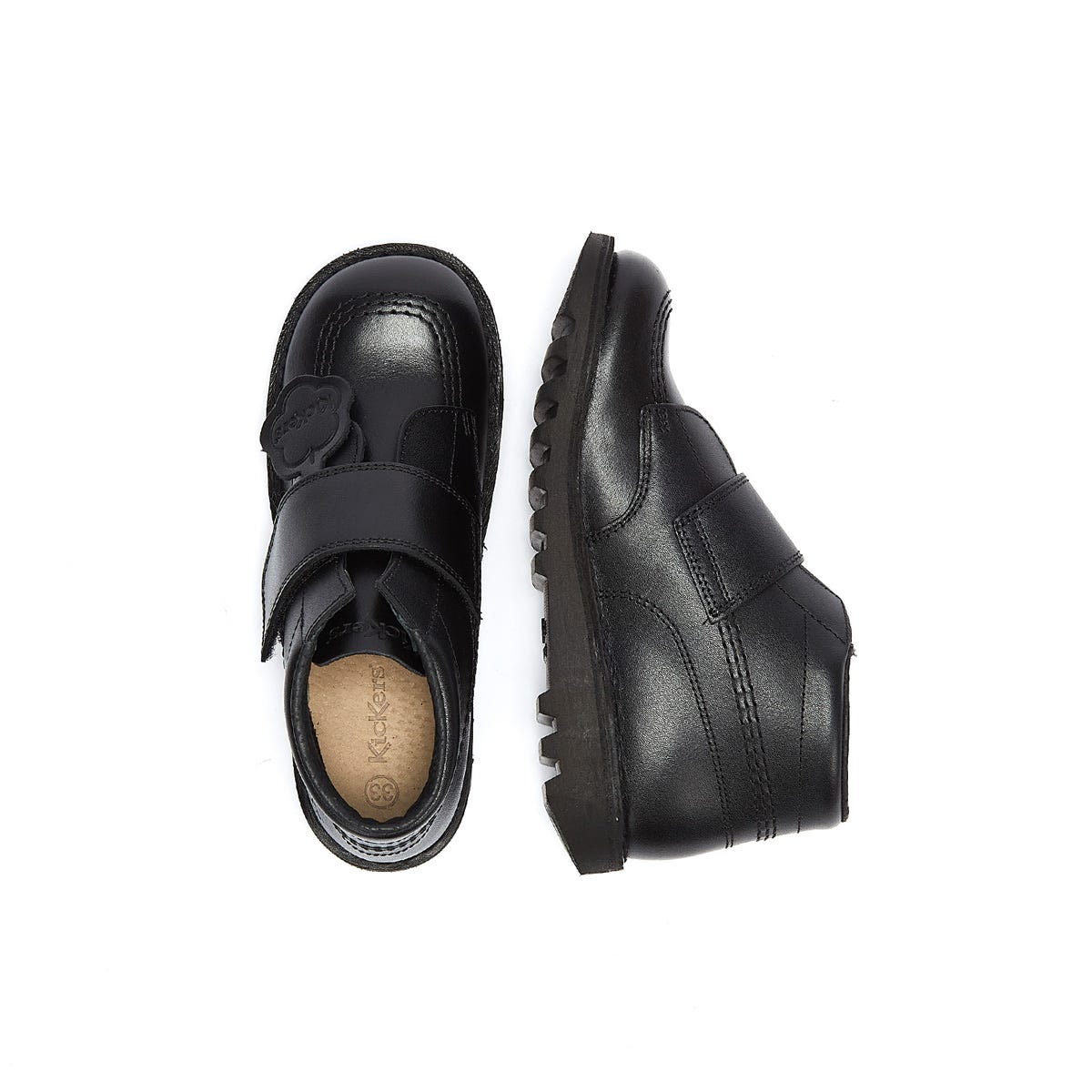 Kickers Infant Schwarz Kick Kilo Lederstiefel
