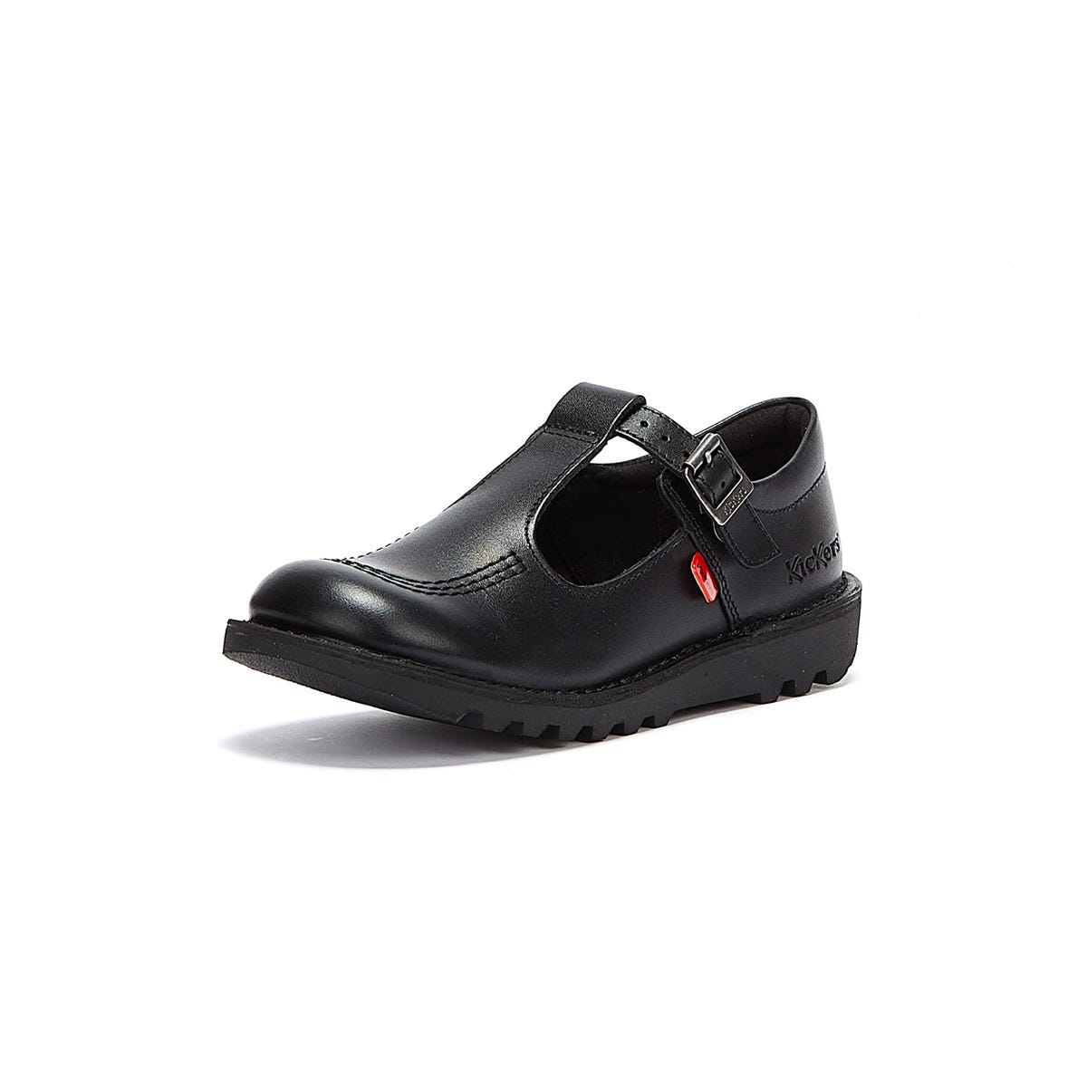 Kickers Kick T Infant Schwarz Leder Schuhe