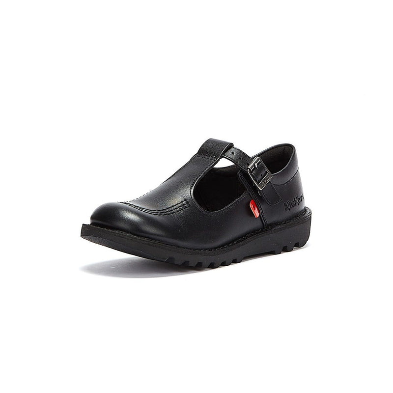 Kickers Kick T Infant Schwarz Leder Schuhe