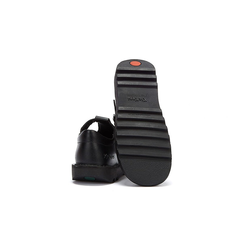 Kickers Kick T Infant Schwarz Leder Schuhe