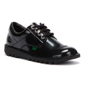 Kickers Kick Lo Schwarz Lack Schuhe