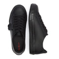 Kickers Schwarz Leder Tovni Lacer Turnschuhe