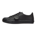 Kickers Schwarz Leder Tovni Lacer Turnschuhe