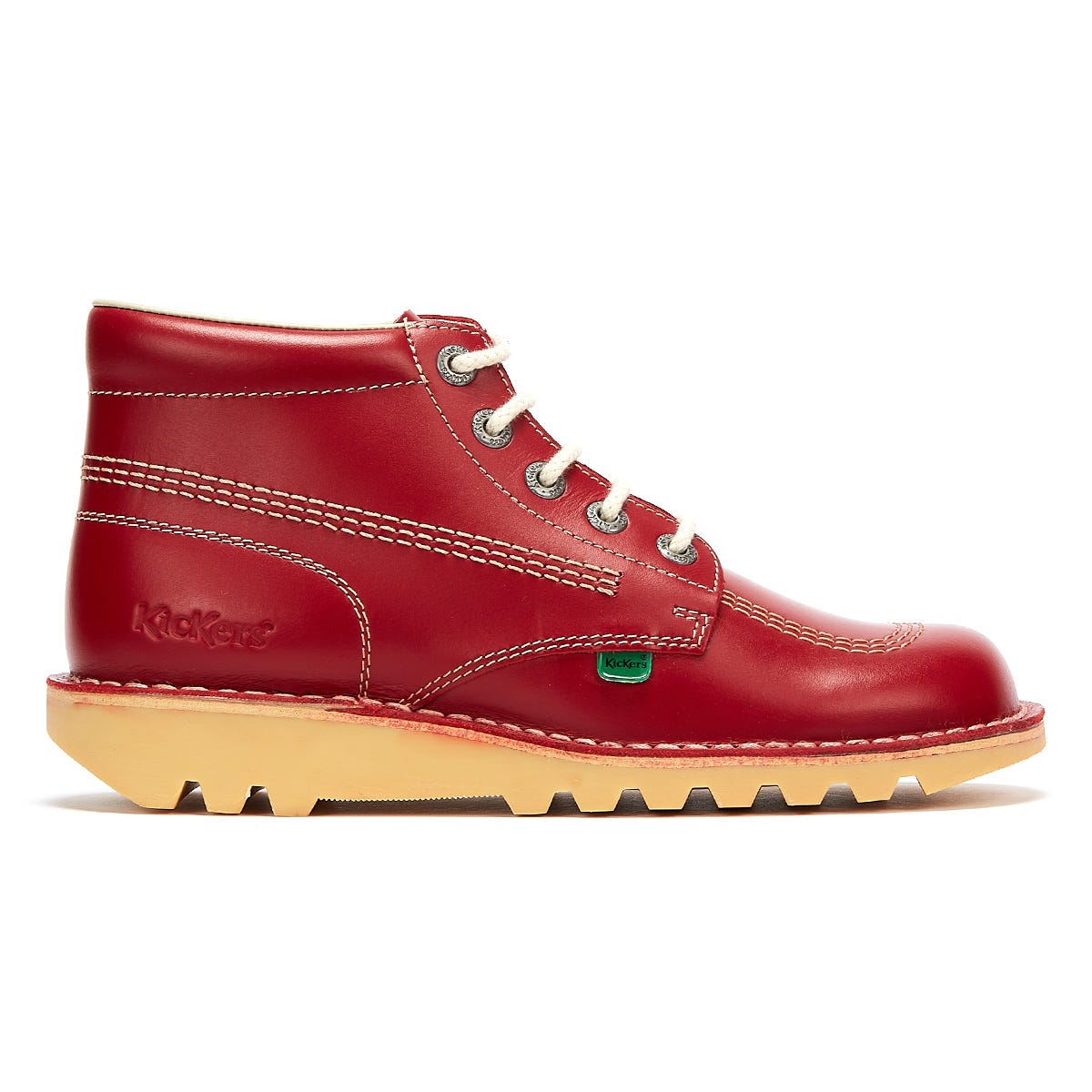 Kickers Kick Hi Herren Stiefel aus rotem Leder