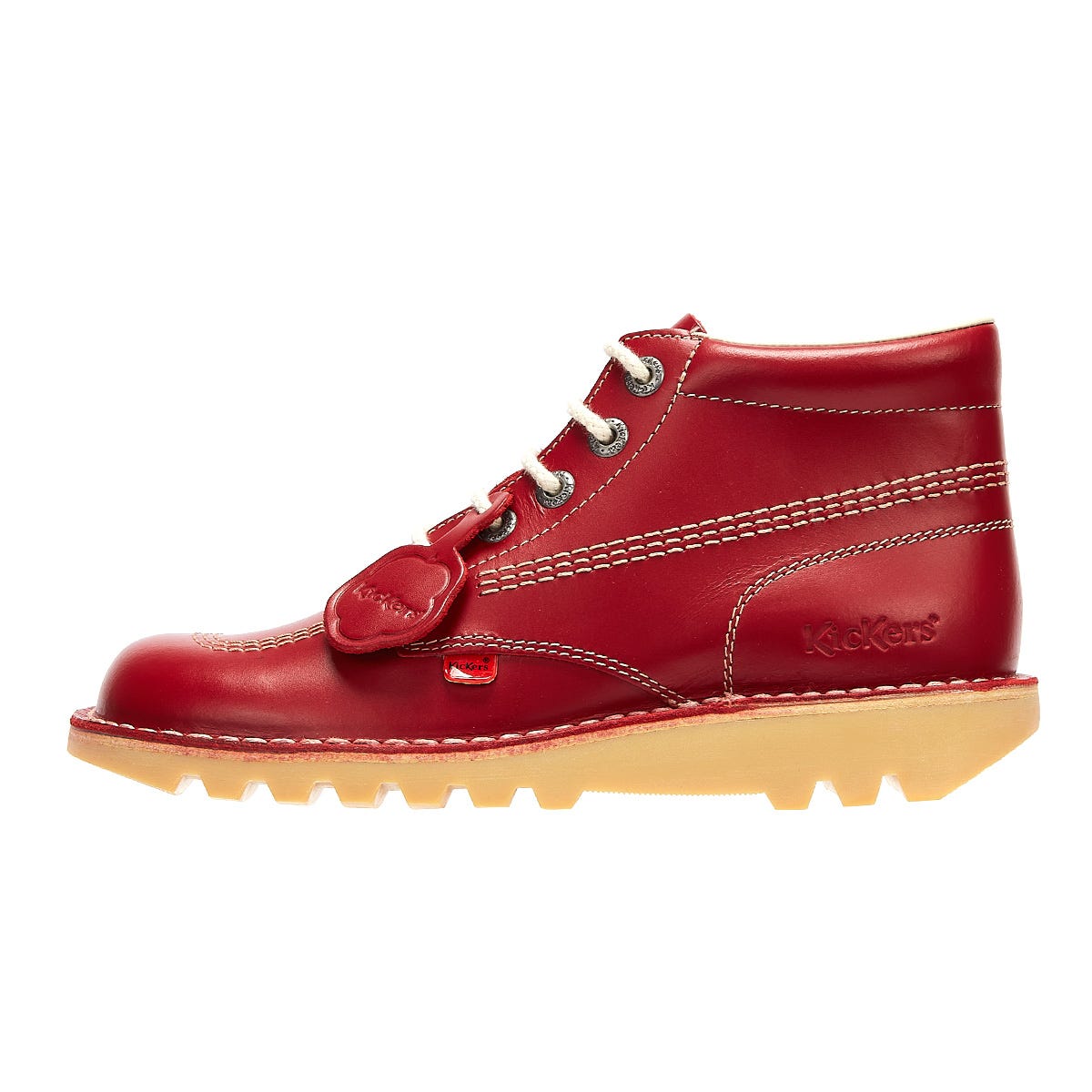Kickers Kick Hi Herren Stiefel aus rotem Leder