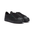 Kickers Youth Schwarz Leder Tovni Lacer Turnschuhe