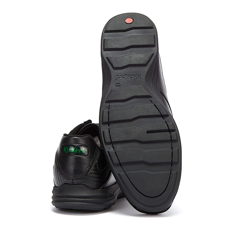 Kickers Reasan Lace Herren Schwarz Leder Schuhe