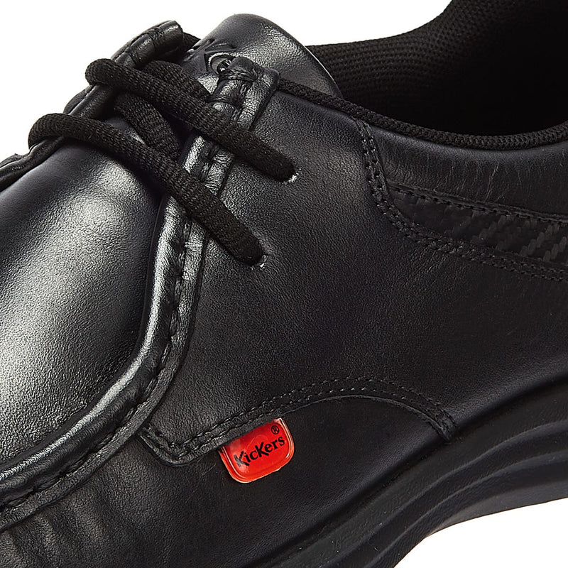Kickers Reasan Lace Herren Schwarz Leder Schuhe