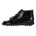 Kickers Kick Hi Womens Schwarz Lack Stiefel