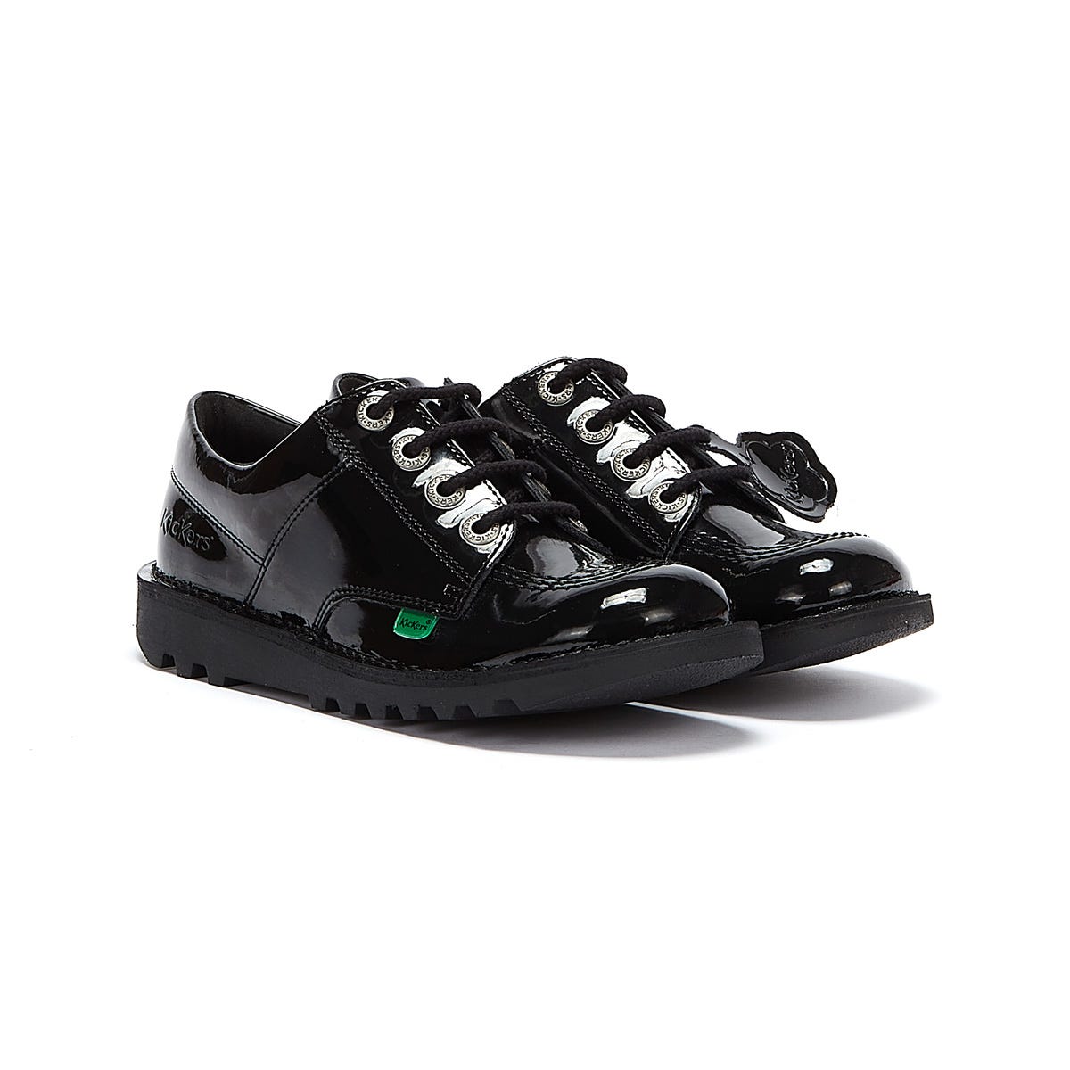 Kickers Kick Lo Patent Junior Schwarz Schuhe