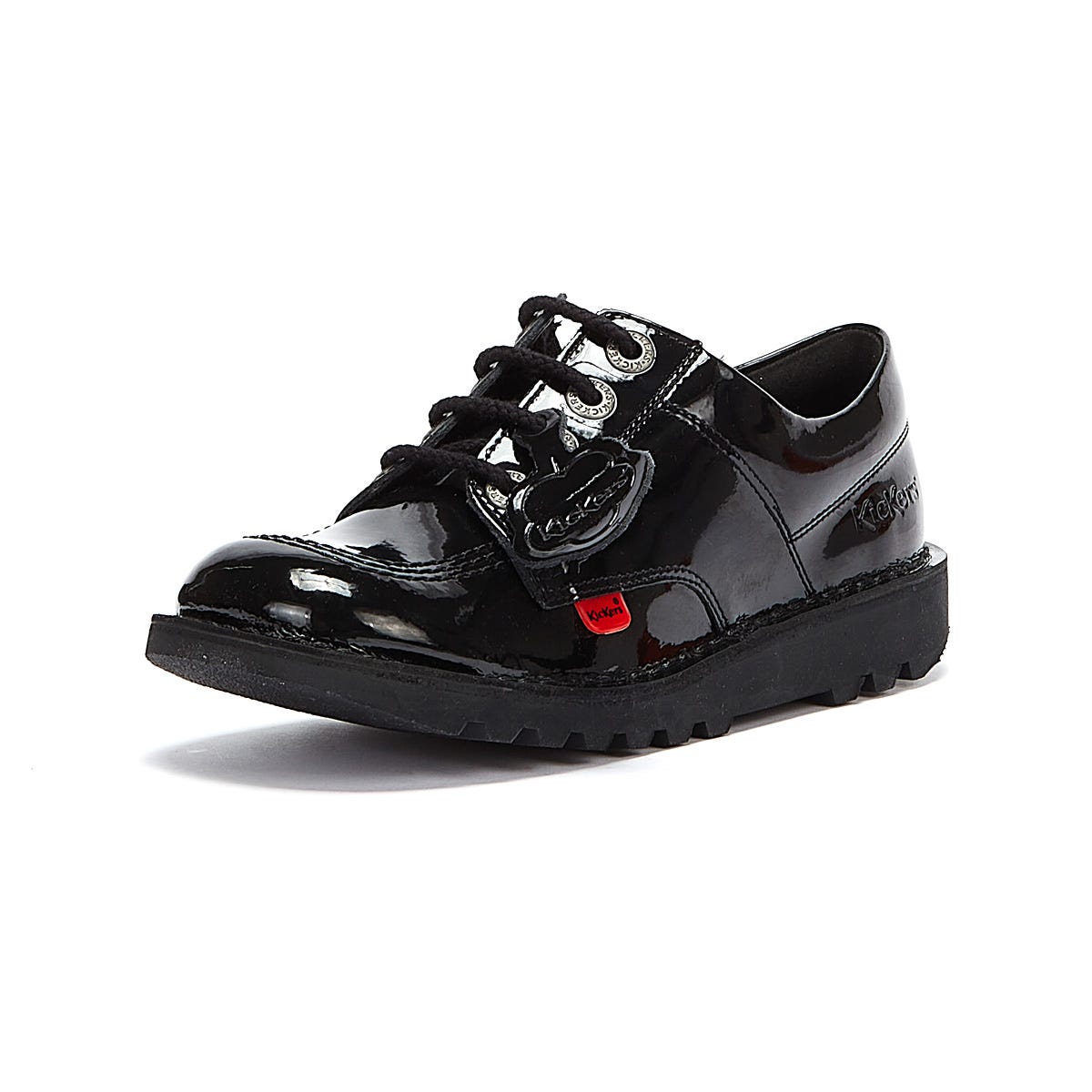 Kickers Kick Lo Patent Junior Schwarz Schuhe
