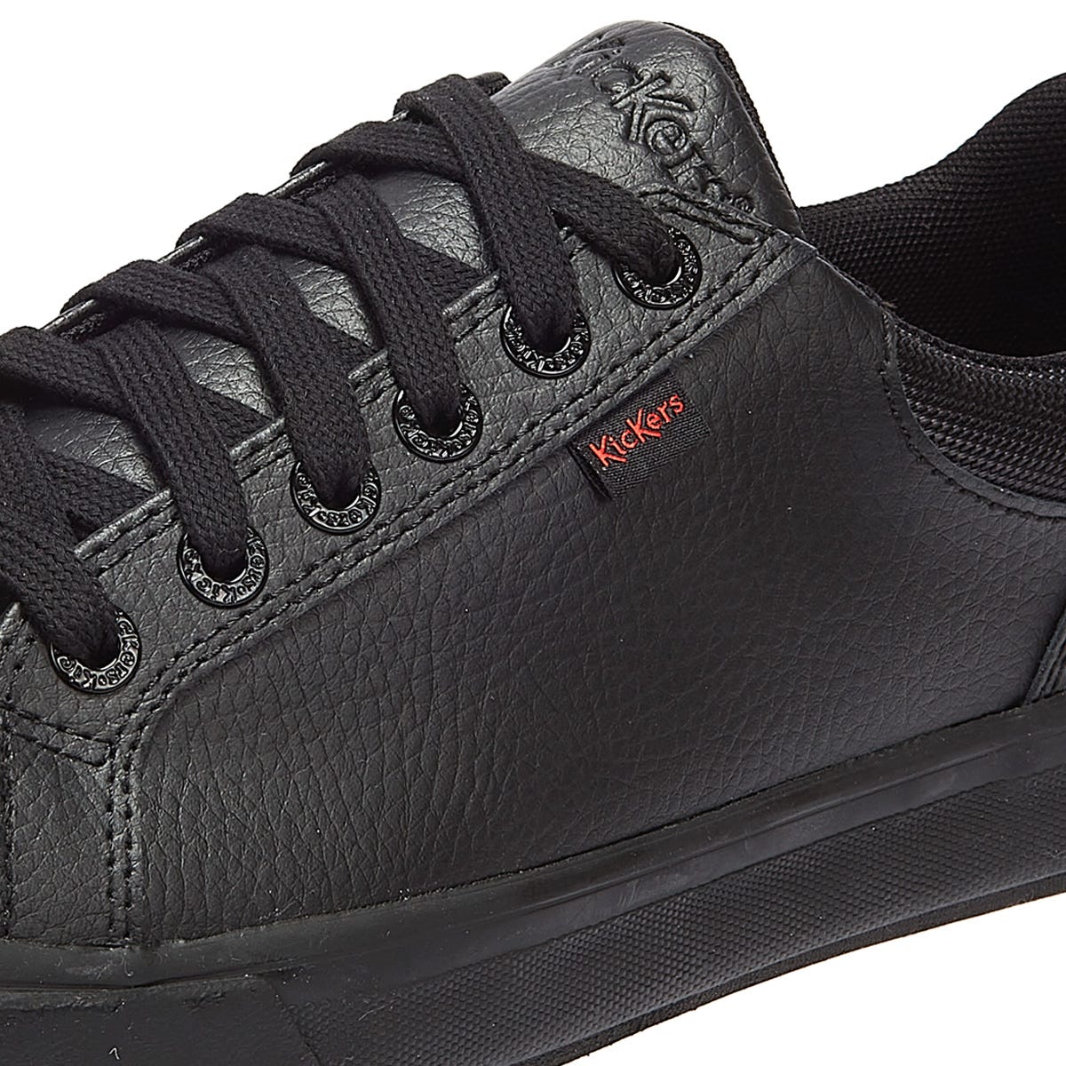 Kickers Tovni Lo Gepolsterte Leder Herren Schwarz Schuhe
