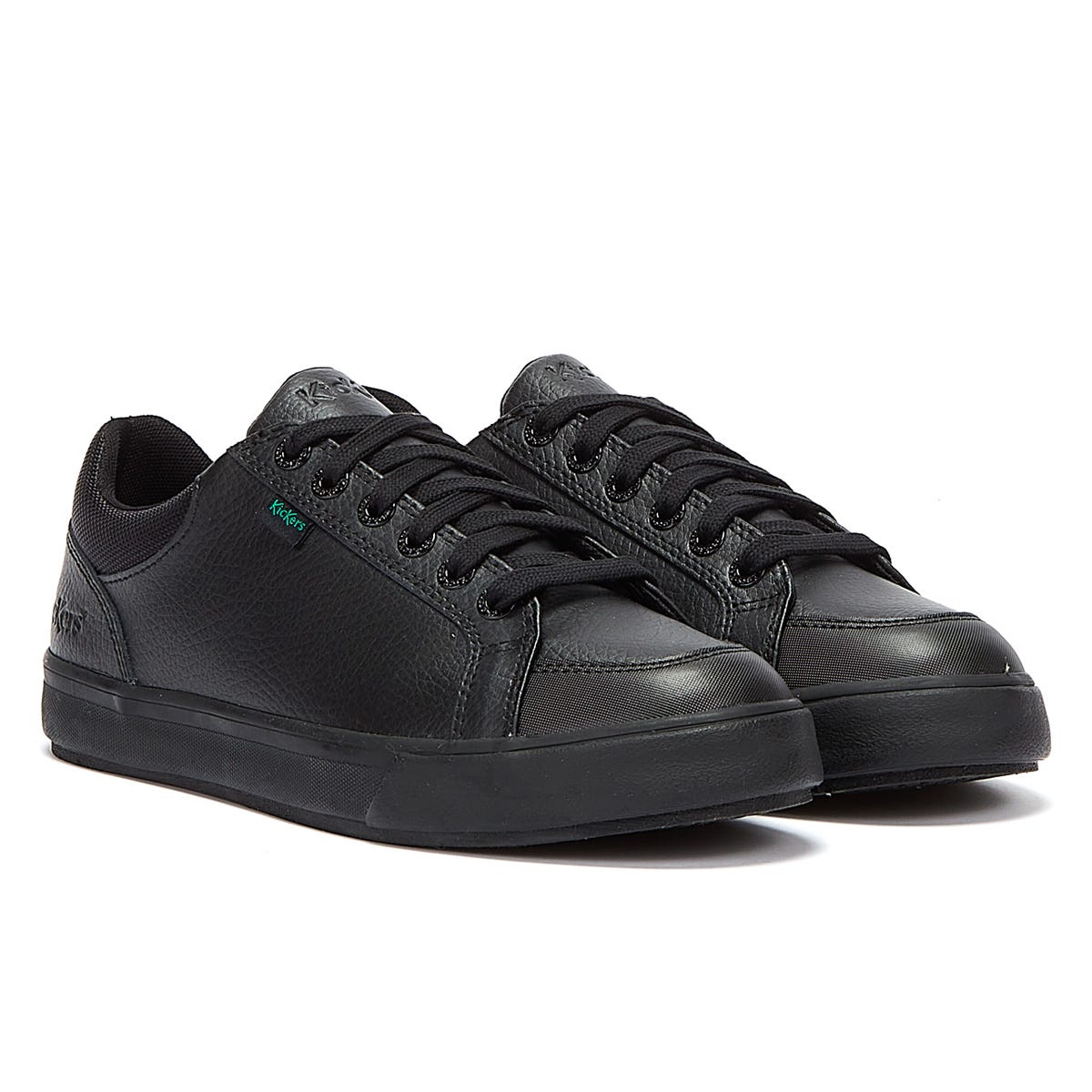 Kickers Tovni Lo Gepolsterte Leder Herren Schwarz Schuhe