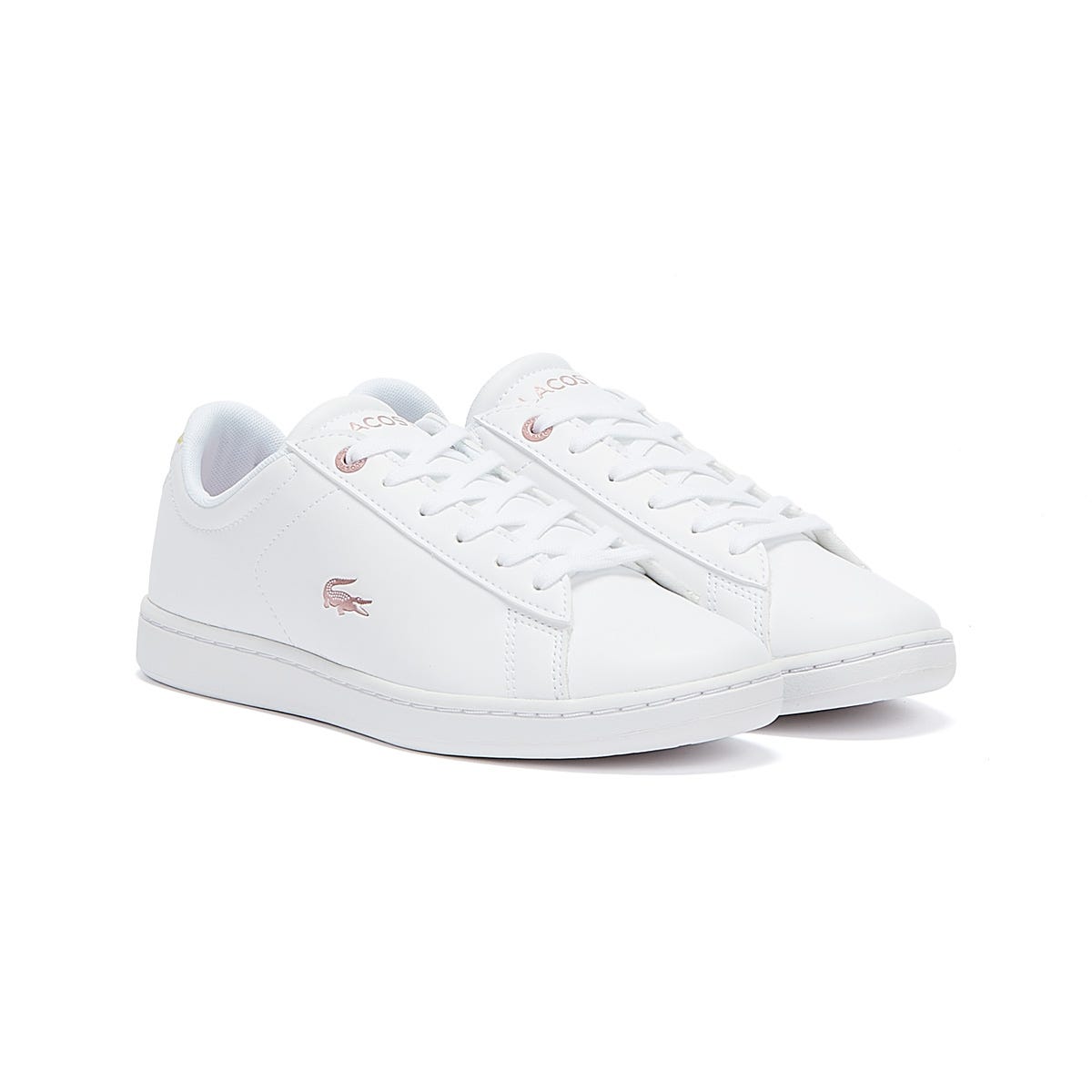 Lacoste Carnaby Evo 921 1 Junior White / Light Pink Trainers