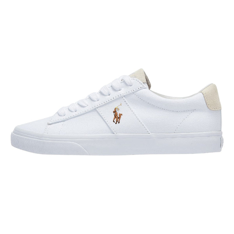 Ralph Lauren Sayer Segeltuch Weiß Turnschuhe