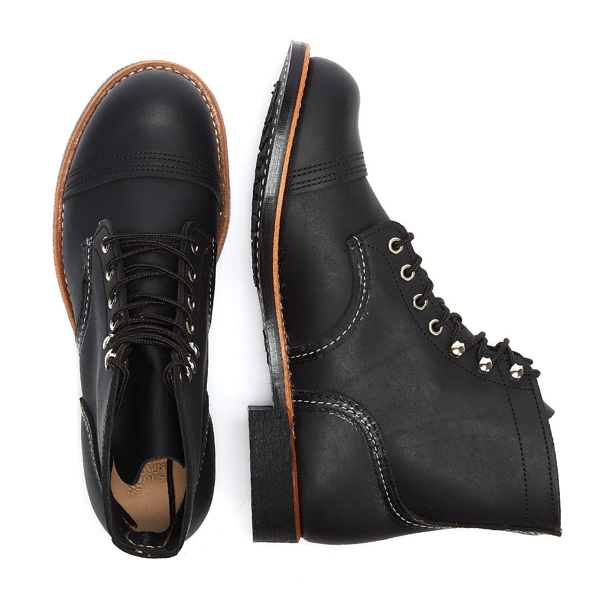 Red Wing Schuhe Eisen Ranger Harness Herren schwarz Stiefel