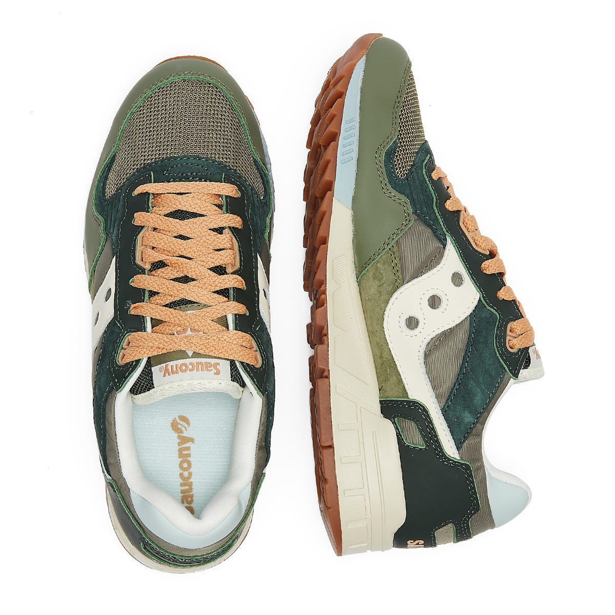 Saucony Shadow 5000 Vintage Herren Dunkelgrün / Tan Turnschuhe