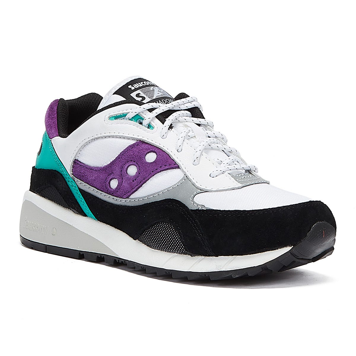 Saucony Shadow 6000 Herren Weiß / Teal / Lila Turnschuhe