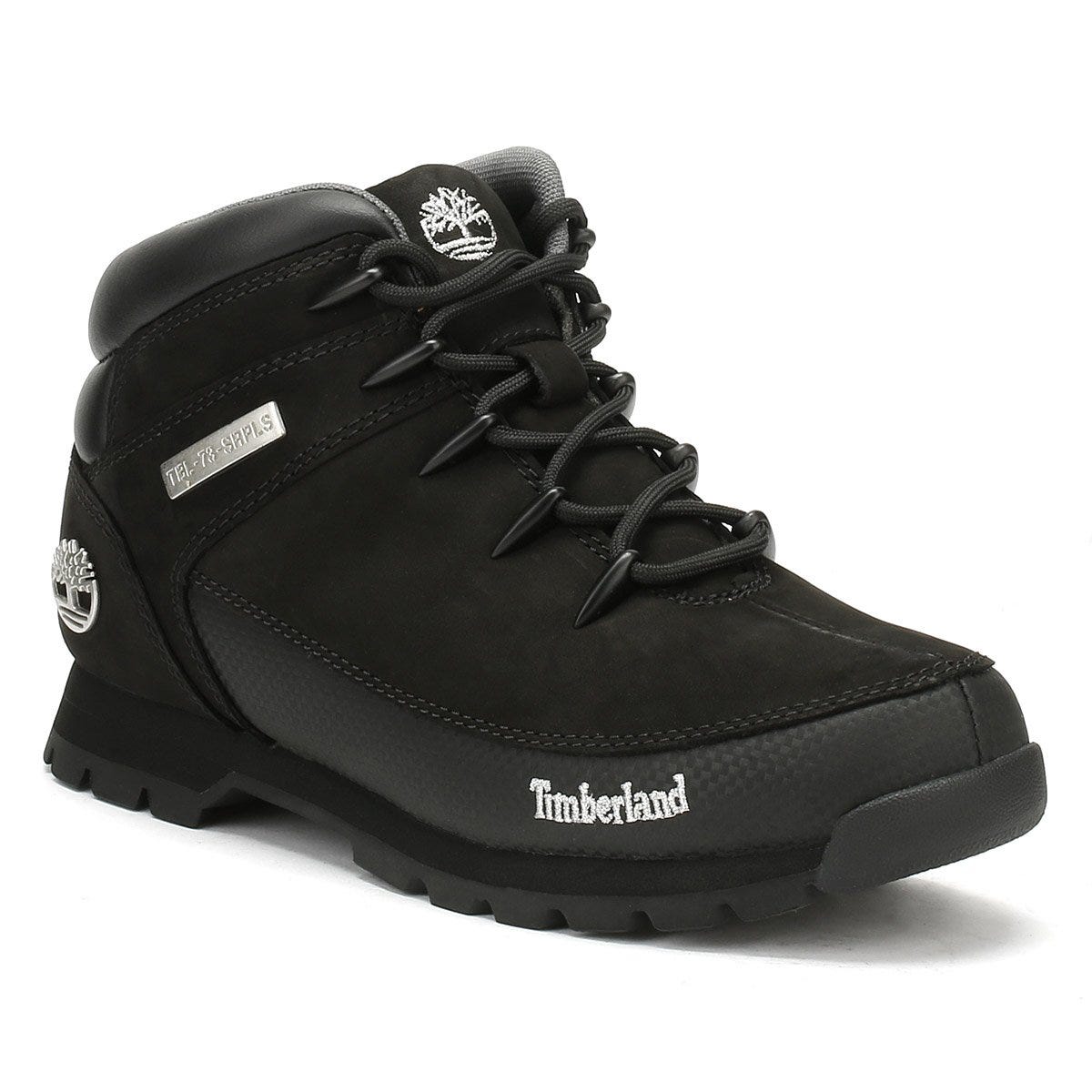 Timberland Herren Schwarz Euro Sprint Stiefel