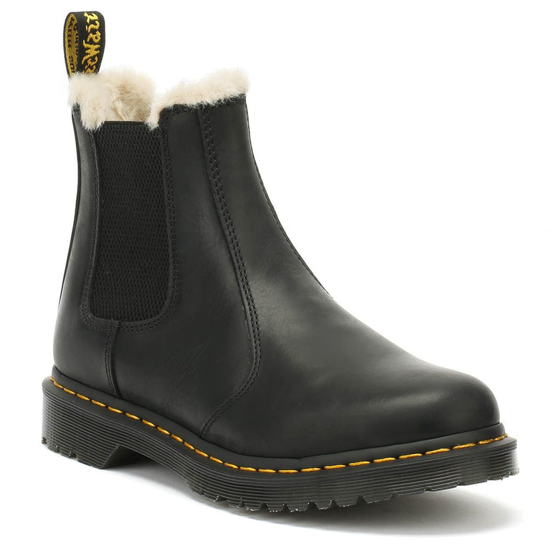 Dr. Martens Womens Schwarz Braun Wyoming Leonore Stiefel